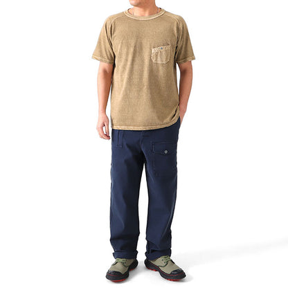 Nigel Cabourn ナイジェルケーボン ピグメント 胸ポケットTシャツ  80400021002 半袖Tシャツ 顔料染め (メンズ)