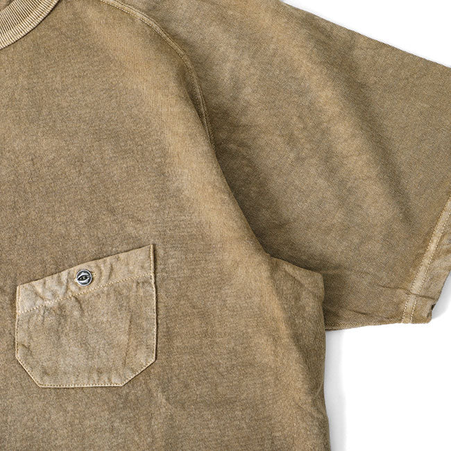 Nigel Cabourn ナイジェルケーボン ピグメント 胸ポケットTシャツ  80400021002 半袖Tシャツ 顔料染め (メンズ)
