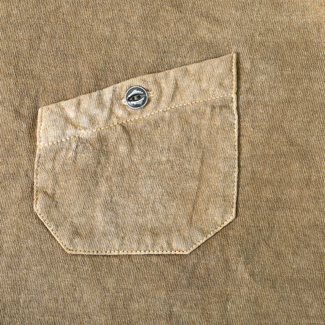 Nigel Cabourn ナイジェルケーボン ピグメント 胸ポケットTシャツ  80400021002 半袖Tシャツ 顔料染め (メンズ)