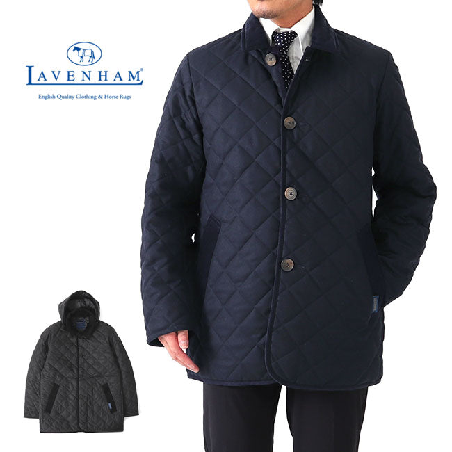 Add.限定モデル LAVENHAM ラベンハム デンストン フード付き キルティング ウールジャケット G192019 DENSTON MENS 20 メンズ