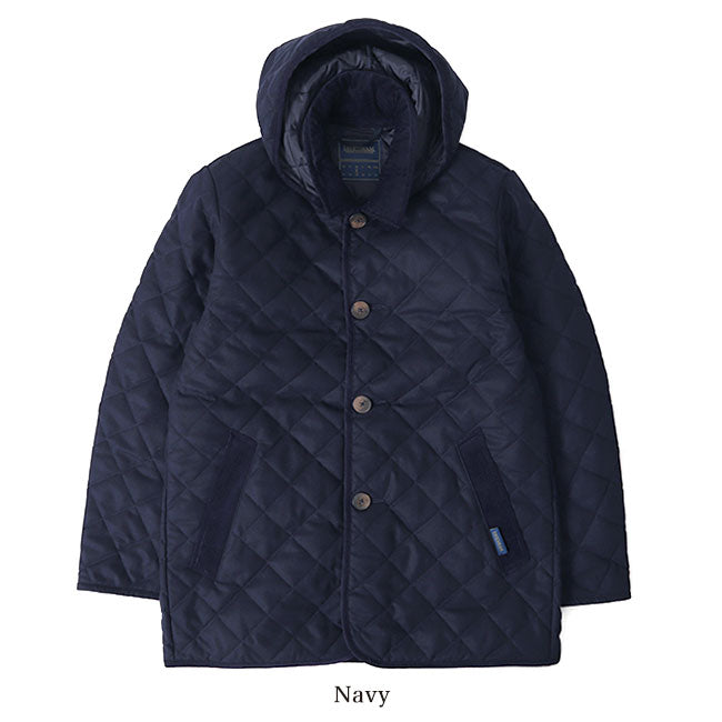 Add.限定モデル LAVENHAM ラベンハム デンストン フード付き キルティング ウールジャケット G192019 DENSTON MENS 20 メンズ