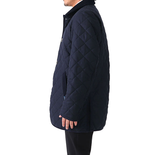 Add.限定モデル LAVENHAM ラベンハム デンストン フード付き キルティング ウールジャケット G192019 DENSTON MENS 20 メンズ
