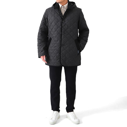 Add.限定モデル LAVENHAM ラベンハム デンストン フード付き キルティング ウールジャケット G192019 DENSTON MENS 20 メンズ