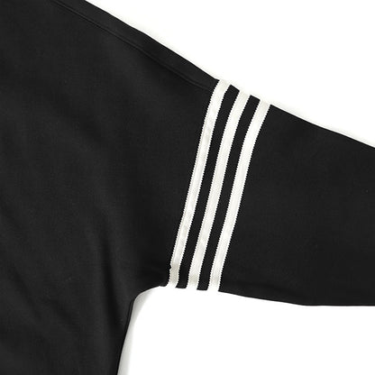 adidas アディダスオリジナルス アディカラー オーバーサイズ ハイネック スウェット IM1817 黒 トレーナー レディース