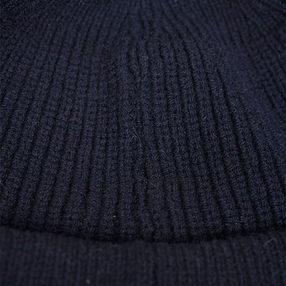 Nigel Cabourn ナイジェルケーボン ウール ラベルロゴ ショート ニットキャップ 80450066010 ビーニー 帽子 メンズ レディース