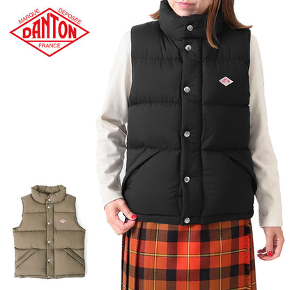 DANTON ダントン ハイロフト ホワイトグース ダウンベスト DT-A0202 LNY レディース