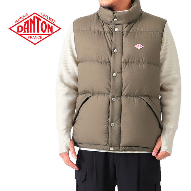 DANTON ダントン ハイロフト ホワイトグース ダウンベスト DT-A0203 LNY メンズ