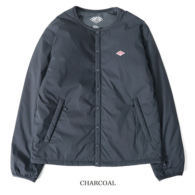 DANTON ダントン プリマロフト インサレーション ノーカラージャケット JD-8878 SBT インナーダウン レディース