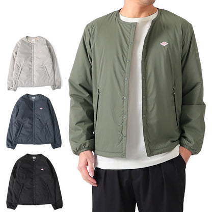 DANTON ダントン プリマロフト インサレーション ノーカラージャケット JD-8885 SBT インナーダウン メンズ