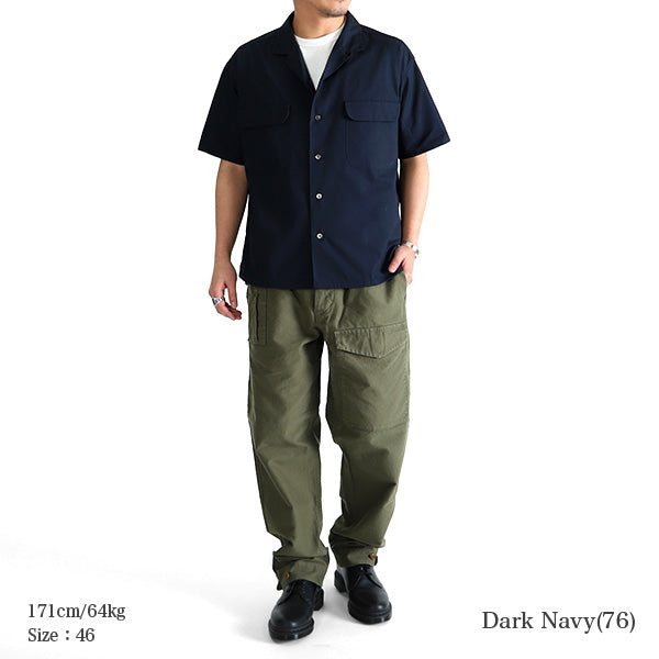 Nigel Cabourn ナイジェルケーボン オープンカラーシャツ 80360011005 80380011005 半袖シャツ (メンズ)