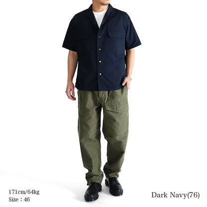Nigel Cabourn ナイジェルケーボン オープンカラーシャツ 80360011005 80380011005 半袖シャツ (メンズ)