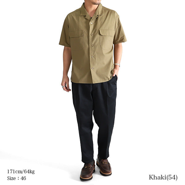 Nigel Cabourn ナイジェルケーボン オープンカラーシャツ 80360011005 80380011005 半袖シャツ (メンズ)