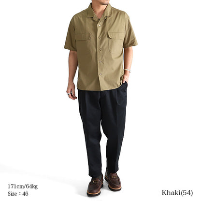 Nigel Cabourn ナイジェルケーボン オープンカラーシャツ 80360011005 80380011005 半袖シャツ (メンズ)