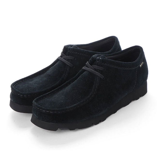 CLARKS クラークス Wallabee GTX ワラビー ゴアテックス スエードレザー モカシンシューズ 26179251 黒 スニーカー メンズ