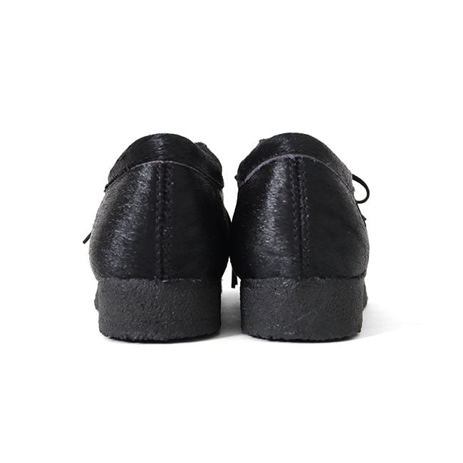 CLARKS クラークス Wallabee Hair On ワラビー ヘアーオン レザー モカシンシューズ 26174031 黒 スニーカー メンズ