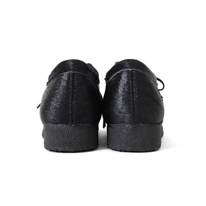 CLARKS クラークス Wallabee Hair On ワラビー ヘアーオン レザー モカシンシューズ 26174031 黒 スニーカー メンズ