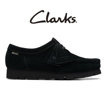 CLARKS クラークス Wallabee GTX ワラビー ゴアテックス スエードレザー モカシンシューズ 26169024 26179258 黒 スニーカー レディース