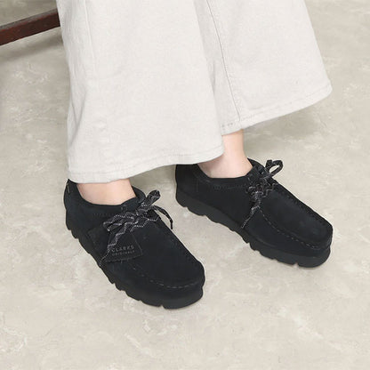 CLARKS クラークス Wallabee GTX ワラビー ゴアテックス スエードレザー モカシンシューズ 26169024 26179258 黒 スニーカー レディース