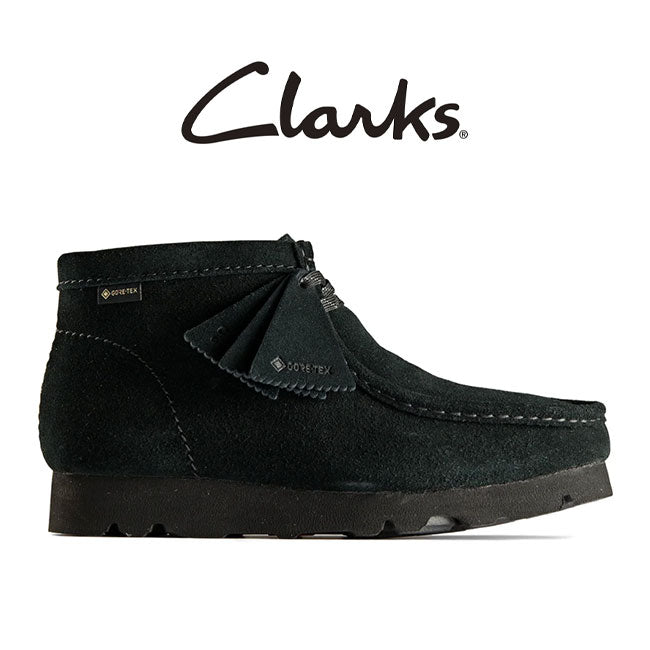 CLARKS クラークス Wallabee BT GTX ワラビーブーツ ゴアテックス スエードレザー モカシンシューズ 26168586 26179260 黒 スニーカー レディース