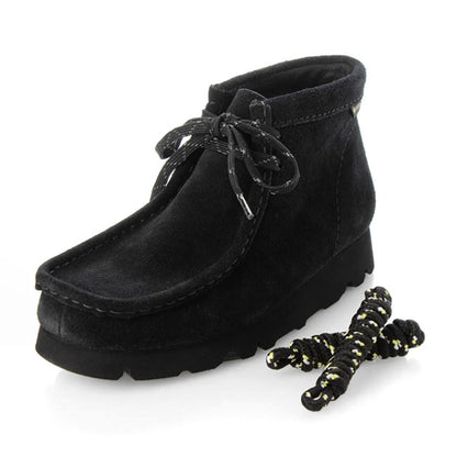 CLARKS クラークス Wallabee BT GTX ワラビーブーツ ゴアテックス スエードレザー モカシンシューズ 26168586 26179260 黒 スニーカー レディース
