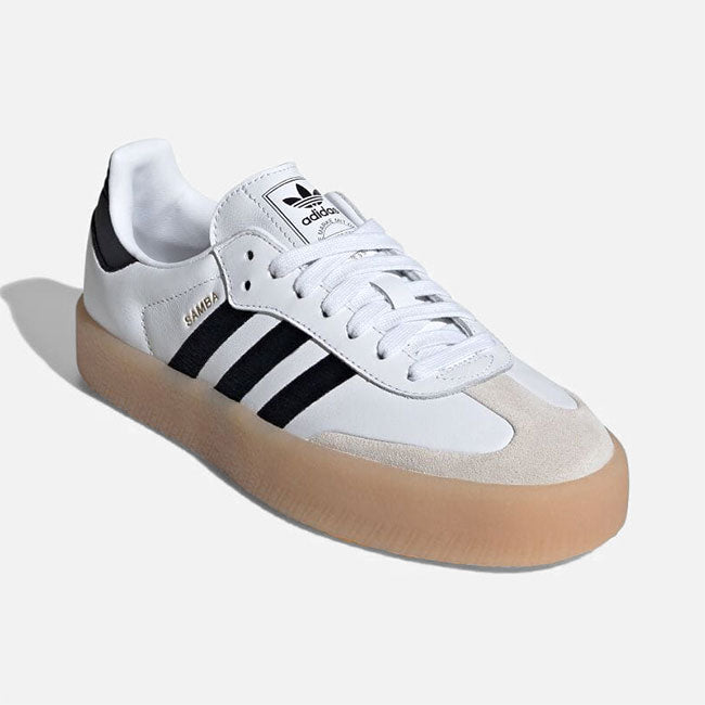 adidas アディダスオリジナルス SAMBAE W モノクロ レザー スニーカー IG5744 白 サンバ シューズ レディース