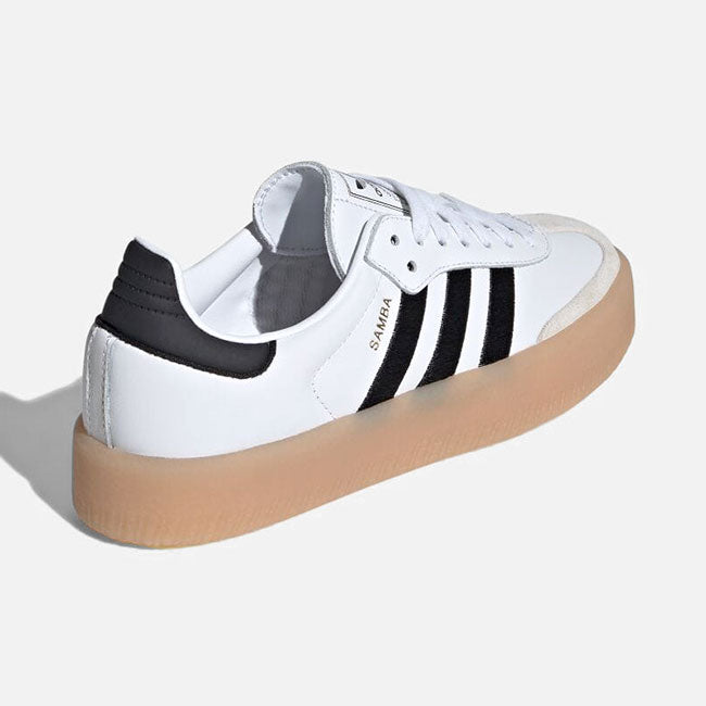 adidas アディダスオリジナルス SAMBAE W モノクロ レザー スニーカー IG5744 白 サンバ シューズ レディース