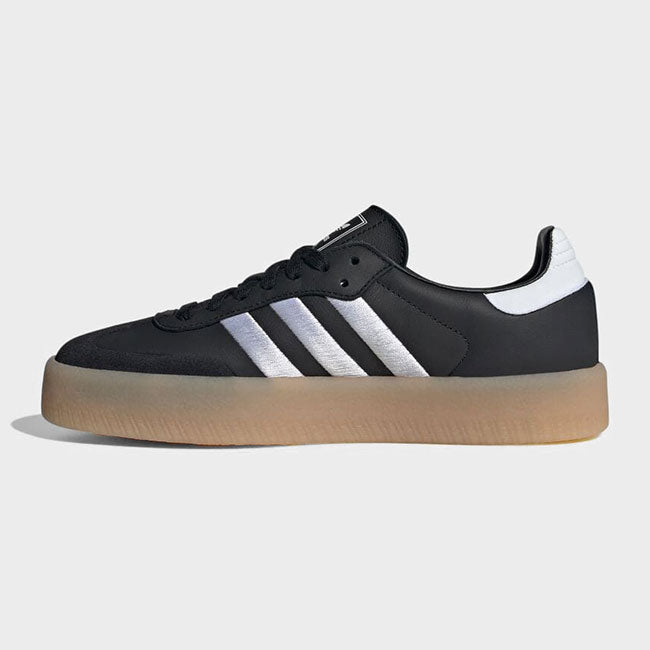 adidas アディダスオリジナルス SAMBAE W モノクロ レザー スニーカー ID0436 黒 サンバ シューズ レディース