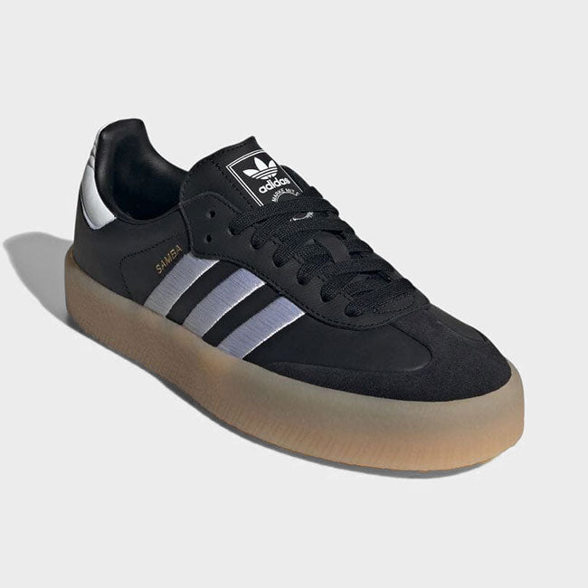 adidas アディダスオリジナルス SAMBAE W モノクロ レザー スニーカー ID0436 黒 サンバ シューズ レディース