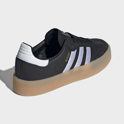 adidas アディダスオリジナルス SAMBAE W モノクロ レザー スニーカー ID0436 黒 サンバ シューズ レディース
