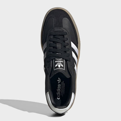 adidas アディダスオリジナルス SAMBAE W モノクロ レザー スニーカー ID0436 黒 サンバ シューズ レディース