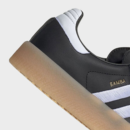 adidas アディダスオリジナルス SAMBAE W モノクロ レザー スニーカー ID0436 黒 サンバ シューズ レディース