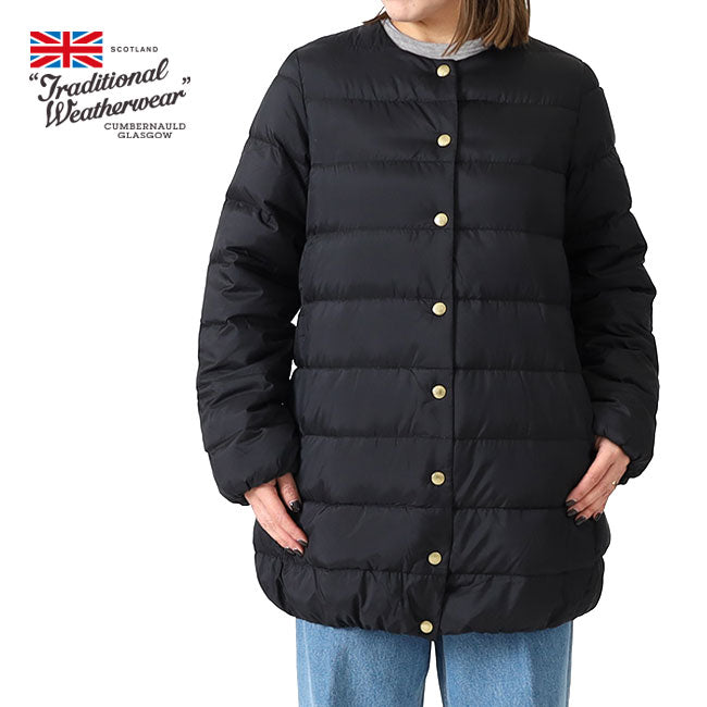 Traditional Weatherwear トラディショナルウェザーウェア アークリー ロング ダウンコート L252CIDCO0497OZ ノーカラーコート レディース