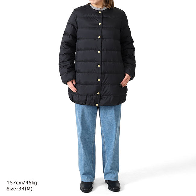 Traditional Weatherwear トラディショナルウェザーウェア アークリー ロング ダウンコート L252CIDCO0497OZ ノーカラーコート レディース