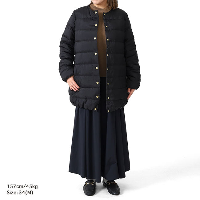 Traditional Weatherwear トラディショナルウェザーウェア アークリー ロング ダウンコート L252CIDCO0497OZ ノーカラーコート レディース
