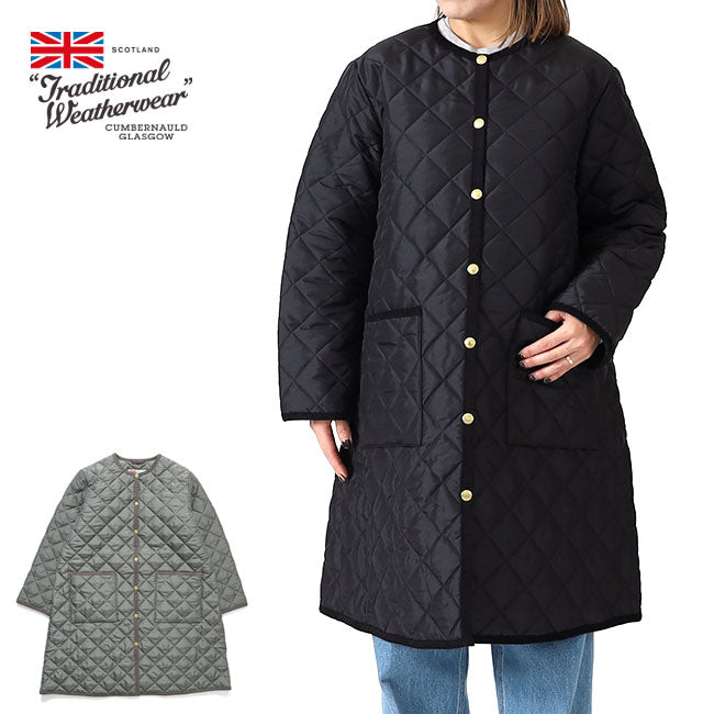Traditional Weatherwear トラディショナルウェザーウェア アークリー Aライン ロングコート L252APQCO0486AA キルティングコート レディース