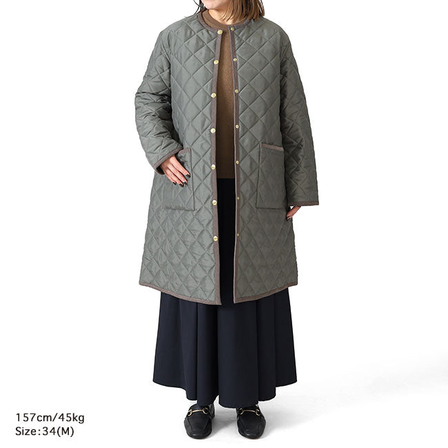 Traditional Weatherwear トラディショナルウェザーウェア アークリー Aライン ロングコート L252APQCO0486AA キルティングコート レディース