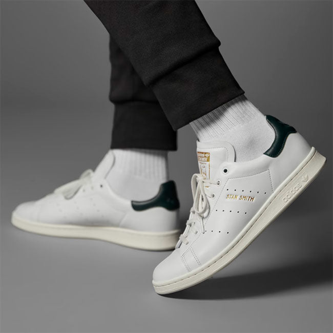 adidas アディダスオリジナルス スタンスミス ラグジュアリー  レザー スニーカー HP2201 本革 白緑 シューズ メンズ レディース