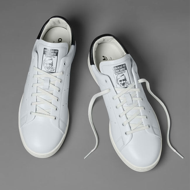 adidas アディダスオリジナルス スタンスミス ラグジュアリー  レザー スニーカー HQ6785 本革 白黒 シューズ メンズ レディース