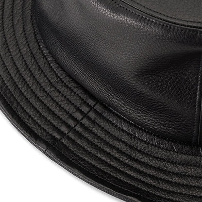 KIJIMA TAKAYUKI COWHIDE 5PANEL HAT 251001