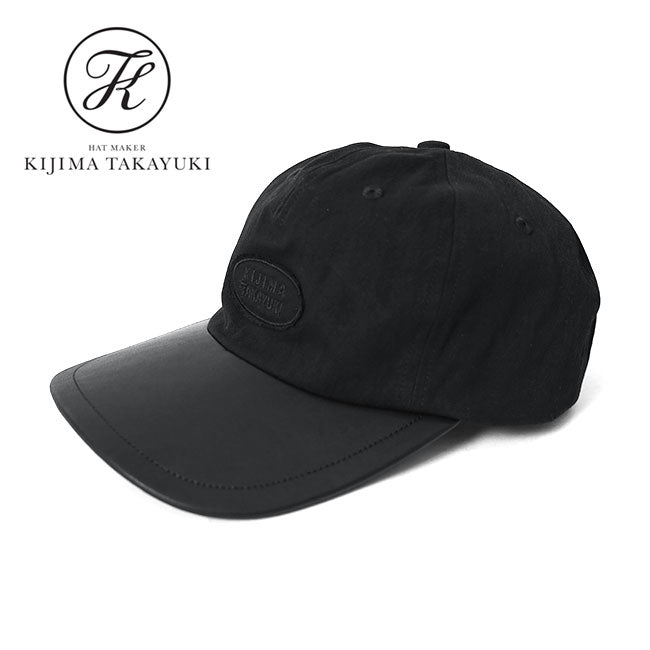 KIJIMA TAKAYUKI COTTON & LEATHER TRUCKER CAP W-251035