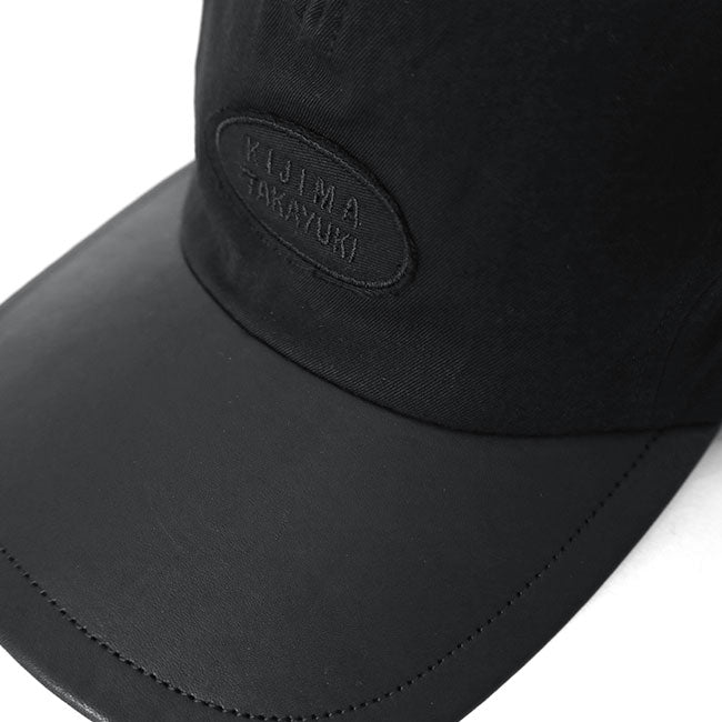 KIJIMA TAKAYUKI COTTON & LEATHER TRUCKER CAP W-251035
