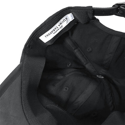 KIJIMA TAKAYUKI COTTON & LEATHER TRUCKER CAP W-251035