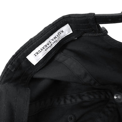 KIJIMA TAKAYUKI DESTROYED COTTON 6PANEL CAP 251004
