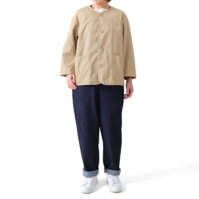 DANTON ダントン ダウンプルーフ カラーレス ワークジャケット DT-A0108 TDU ノーカラージャケット レディース