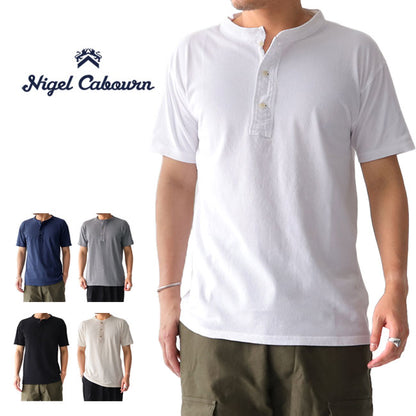 Nigel Cabourn ナイジェルケーボン ビンテージ ヘンリーネックTシャツ 80380021015 (メンズ)