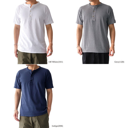 Nigel Cabourn ナイジェルケーボン ビンテージ ヘンリーネックTシャツ 80380021015 (メンズ)