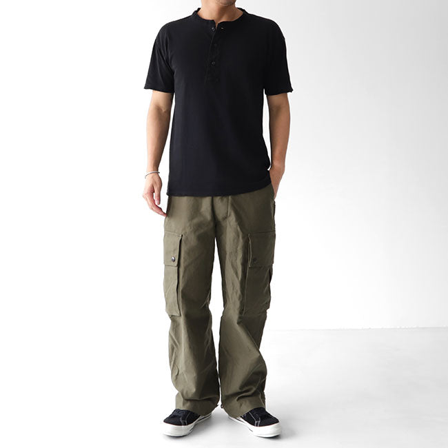 Nigel Cabourn ナイジェルケーボン ビンテージ ヘンリーネックTシャツ 80380021015 (メンズ)