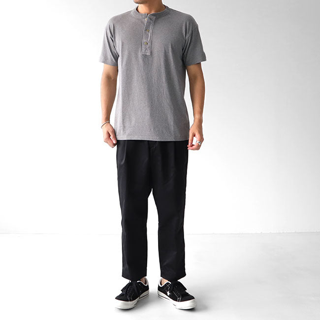 Nigel Cabourn ナイジェルケーボン ビンテージ ヘンリーネックTシャツ 80380021015 (メンズ)