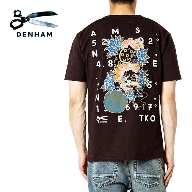 DENHAM デンハム バックプリントTシャツ LIONS DENHAM TEE HCJ 半袖Tシャツ (メンズ)