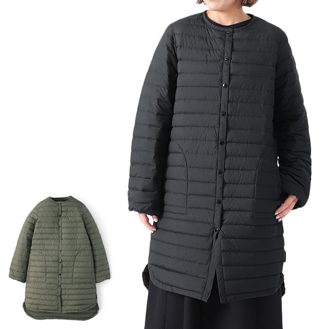 Traditional Weatherwear トラディショナルウェザーウェア アークリー ロング カラーレス キルティングコート A212CIDCO0169OJ ダウンコート レディース